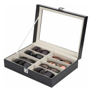 Eyeglass case storage of glasses presentation of glasses PU leather eyeglass case sunglasses storage eyeglass case with eyeglass case--