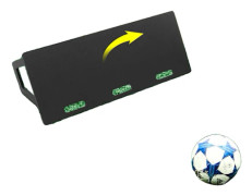 Fotboll Rebound Board, Dimensioner 115 cm x 45 cm x 42 cm, Högdensitetspolyeten, Träningsyta 45,27 x 17,72 tum, Metallgångjärn för enkel vikning