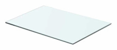 Hylla panel - Exklusivt hem - Härdat glas 8 mm - Transparent - 50 x 30 cm Transparent
