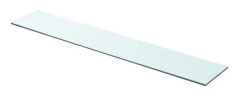 Hylla - Exklusivt Hem - Transparent härdat glas - 90 x 15 x 0,8 cm - Kapacitet 15 kg Transparent