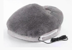Elektrisk fotvärmare imitation kaninpäls bekväma plyschvärmeskor USB-laddning varm fotskydd fotvärmedynor tvättbara 11