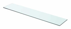 Hylla panel - Exklusivt hem - Transparent härdat glas - 70 x 15 cm - Tjocklek 8 mm Transparent