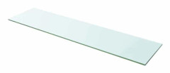 Vägghylla - Exklusivt Hem - Härdat glas - 100 x 25 cm - Belastning 15 kg Transparent
