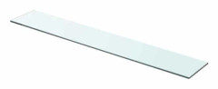 Hylla panel - Exklusivt hem - Transparent härdat glas - 80 x 12 cm - Belastning 15 kg Transparent