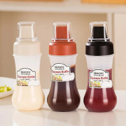 5-håls Squeezeflaska för Sås - Plastflaska för Ketchup, Marmelad, Majonnäs, BBQ-sås