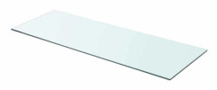 Hylla panel - Exklusivt hem - Härdat glas - 80 x 30 cm - Belastning 15 kg Transparent