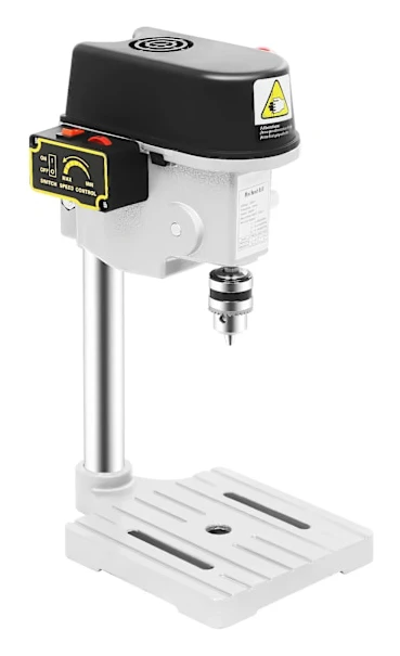 Bänkborrmaskin - Mini pelarborr - 340 W motor - 16000 varv/min - 3 hastigheter - Borrdjup 2,5 cm - EU-kontakt