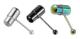 3 st tungring smycken vibrerande barbell piercing rostfritt stål