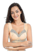 Stretch Full-figure Seamless Lace Cut-out BH för kvinnor samlade underkläder andas (s-7xl) Tw Beige 2XL