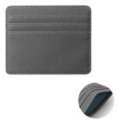 Portabel Kreditkortsficka med RFID-Skydd Gray Gray