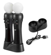 PS4 VR Move Motion Controllers med dubbelladdare - Förbättrade spelkontroller för virtuell verklighet—yux