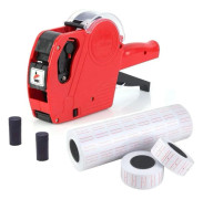 Price Machine 1 Line 8 Characters Price Tag Gun with 10 Label Rolls and 2 Ink Cartridges