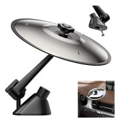 Moorle Cymbal Car Decoration - Metal Crash Cymbal for Car Vent, Fun Musical Gadget and Gift silver silver silver