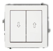 Karlik Deco persiennknapp vit matt (25DWP-8)