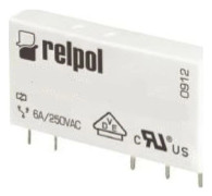 Relpol Miniatyrrelä 1P 6A 60V DC PCB AgSnO2/Au RM699BV-3211-85-1060 2613707