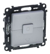 Legrand VALENA LIFE rulljalusiknapp i aluminium (752330)