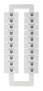 EM Group märkbricka för skenanslutningar 2,5-70 mm2 /U/ vit (43192)