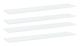 Hyllplan 4 st vit 100x20x1,5 cm konstruerat trä