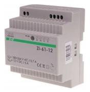 F&F switchmode-nätaggregat 60W, Uwe 185-265V AC, Uwy 12V DC - ZI-61-12V