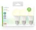 LED-lampa E27 | A60 | 4.9 W | 470 lm | 2700 K | Varm Vit | Matt | 3 st.