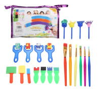26 Pieces Kids Paint Brush Set Sponge Paint Brush Toy Safe Art Tools for Kids