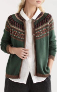 Tröja Höst Vinter Dam Enfärgad Tröja Jacka Stickad Kofta Casual Stil Lös Röd Tröja One Size