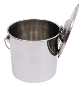 Köksbucket, livsmedelsklassat rostfritt stål, 12L kapacitet,Silver