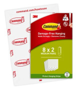 Command PH204-8EU monteringstejp- och etikett Monteringsplatta