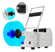 Halvautomatisk flasketiketteringsmaskin, 50W effekt, etikett hastighet 50 st/min, etikett bredd 1,02-5,12 tum, etikett längd 0,98-10,24 tum
