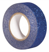 Maskeringstejp paillett - Noname - 5 m x 1,5 cm - Kungablå - Lätt att riva - Avtagbar
