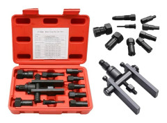 Lagerutdragare Verktygssats, 10 Delar, Chuckstorlekar 8mm till 25mm, Hållbar Legerad Stål, Praktisk Blåsmålad Väska, Smidig Lageravdragning