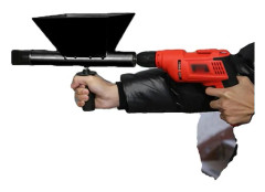 Elektrisk fogpistol, 8 mm munstycken, högkvalitativ plast, uppladdningsbart batteri, 25 cm x 15 cm x 10 cm, fyra utbytbara munstycken