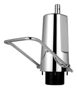 Hydraulisk Frisörstolspump, Justerbar Höjd, Kraftig Design,Silver