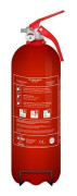 Pulverbrandsläckare - ELRO - FEP2KG - 2 kg - Klasser A/B/C (ABC) - Enligt EN3 Röd