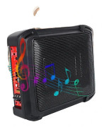 Bil ljudsubwoofer, 1000W max effekt, 200W RMS, 2.6Ω impedans, 34.5x26x8CM dimensioner, 20Hz-200Hz frekvensrespons