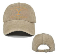Yellowstone Dutton Ranch Vintage Baseballkeps UV-skydd Unisex Snapback-hatt Khaki