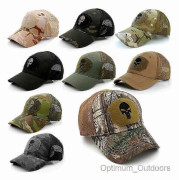 Punisher Mesh Back Baseballkeps Operators Hatt Airsoft Army Kamouflage Dödskalle Green Camo