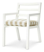 Delta matstol vit/florent beige