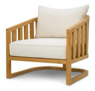 Aruba fåtölj natural teak