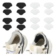 8 Par Skorhälreparationspatch-set - Reparera Hål i Skor & Sneakers - Självhäftande Patch för att Förhindra Slitage