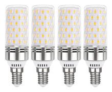 E14 Majs LED Lampa 16W Kallvit 6000K, 1450LM, E14 100W Halogen Ekvivalent, 360° Ljus, AC 220V, E14 LED Majs Lampa icke-dimbar, set om 4