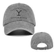 Yellowstone Dutton Ranch Vintage Baseballkeps UV-skydd Unisex Snapback-hatt Grey 1