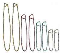 Set med 20 aluminiumstickstoppare sticknålar virkning grundläggande verktyg 4 storlekar slumpmässig färg