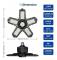 Garage LED-ljusset - 120W - 12000lm - Verkstadslampa - Deformerbara taklampor - E26/E27 paneler - 1 Lampa
