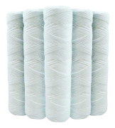 5-pack 9 3/4 tums anti-sediment vattenfilterpatroner - 20 mikron kompatibla med 10 tums filter