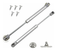 Set of 2 Gas Springs, 60N/6kg Furniture Spring Gas Shock Absorber, Soft Close Hinge, Hydraulic Spring Cabinet Spring for Kitchen, A