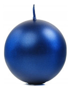 Mörkblå klotljus 6 cm