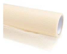 Party Deco Decorative tulle smooth, cream, 0.15x9 m. universal