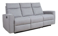 Fåtöljsoffa MORA 204x93x102 cm Grå Tyg