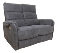 Fåtöljsoffa BOWERS 135x98x109 cm Blågrå Tyg